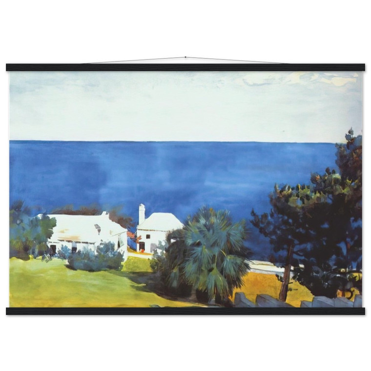Winslow Homer  SHORE AT BERMUDA Museum-Quality Matte Paper Poster with Hanger