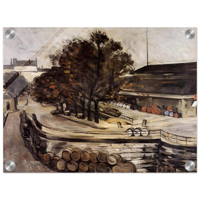 Paul Cezanne  The Wine Market at Jussieu Acrylic Print