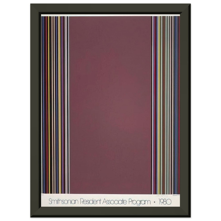 Gene Davis Smithsonian 1980 15th Anniv Premium Metal Framed Art Print Poster