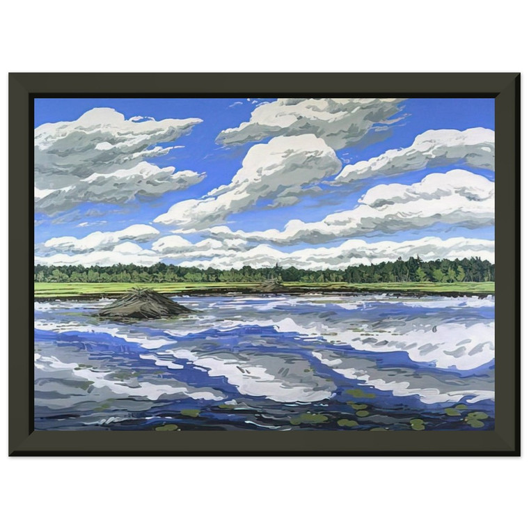 Neil Welliver  Big Flowage  1979 Premium Metal Framed Art Print / Poster