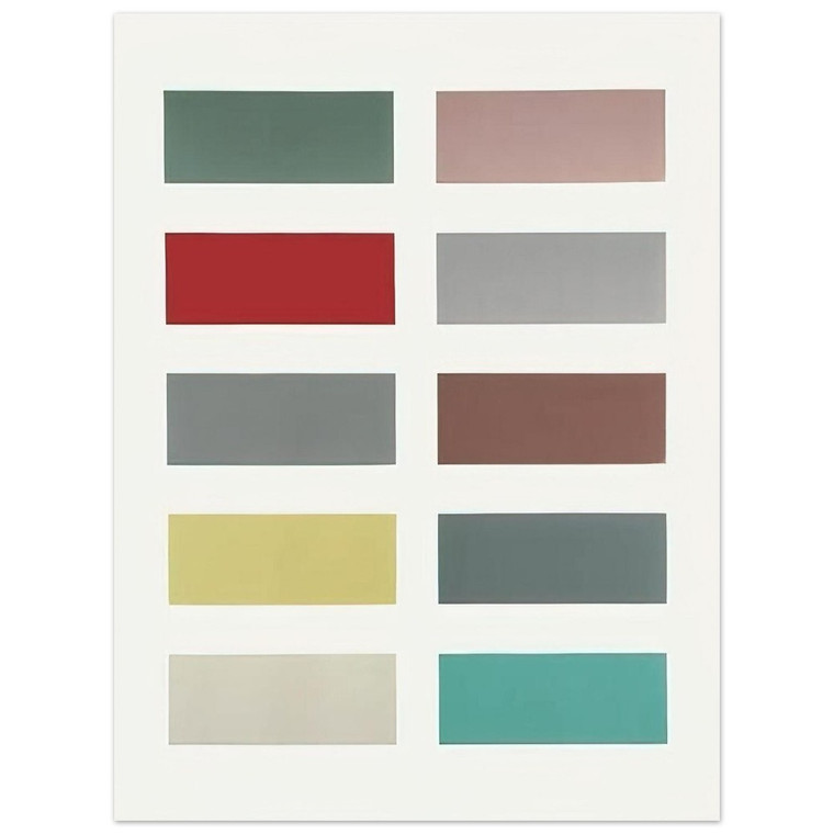 Gerhard Richter  TEN COLOURS 1966 Aluminum Print