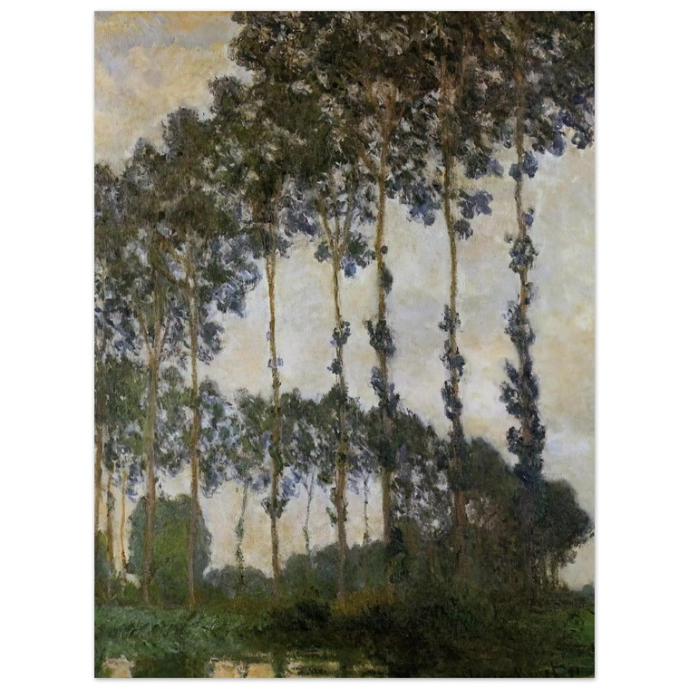 claude monet  Poplars at Giverny Aluminum Print