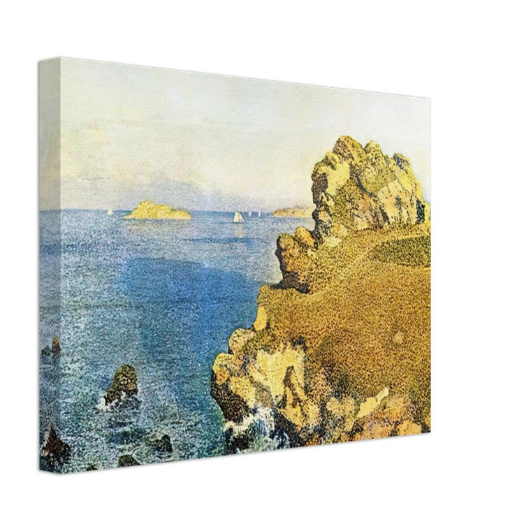 Theo van Rysselberghe  THE POINTE DE PER KIRIDEC AT ROSCOFF Canvas