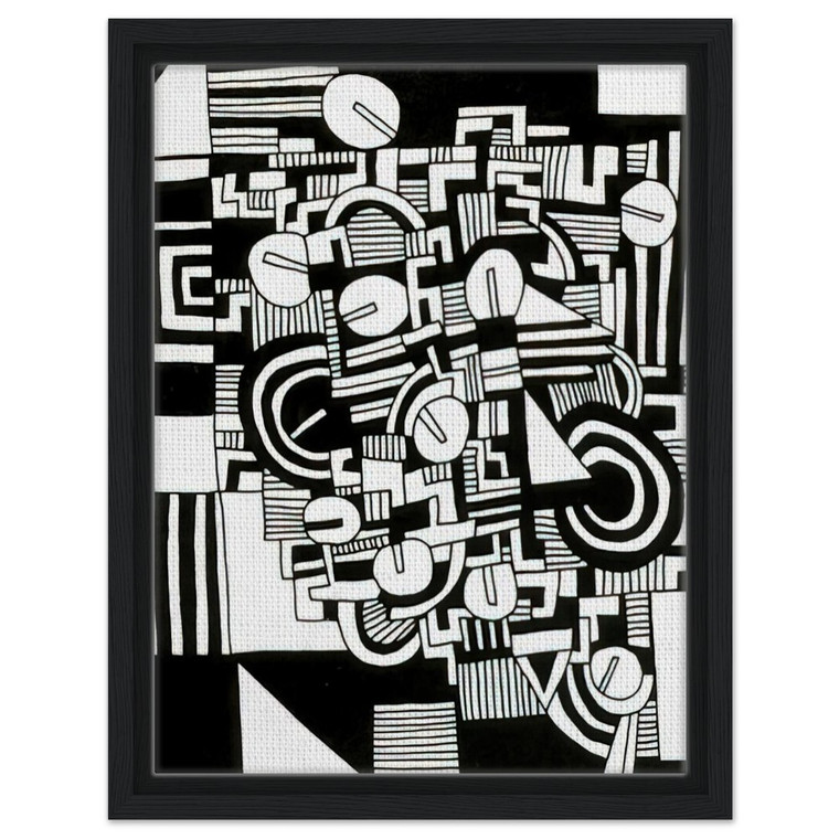 Keith Haring  UNTITLED 1978 N4 Framed Canvas