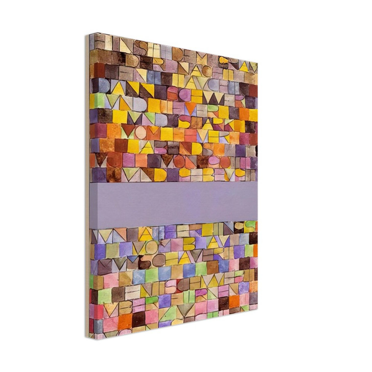 Paul Klee  ONCE EMERGED FROM THE GRAY OF NIGHT 1918 Canvas