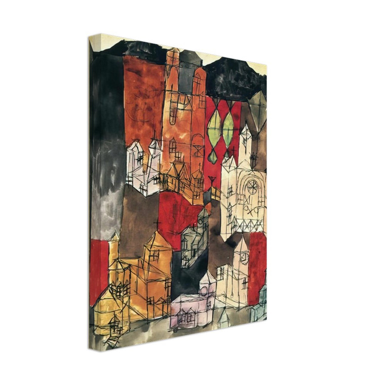 Paul Klee  CITY OF CHURCHES 1918 Canvas