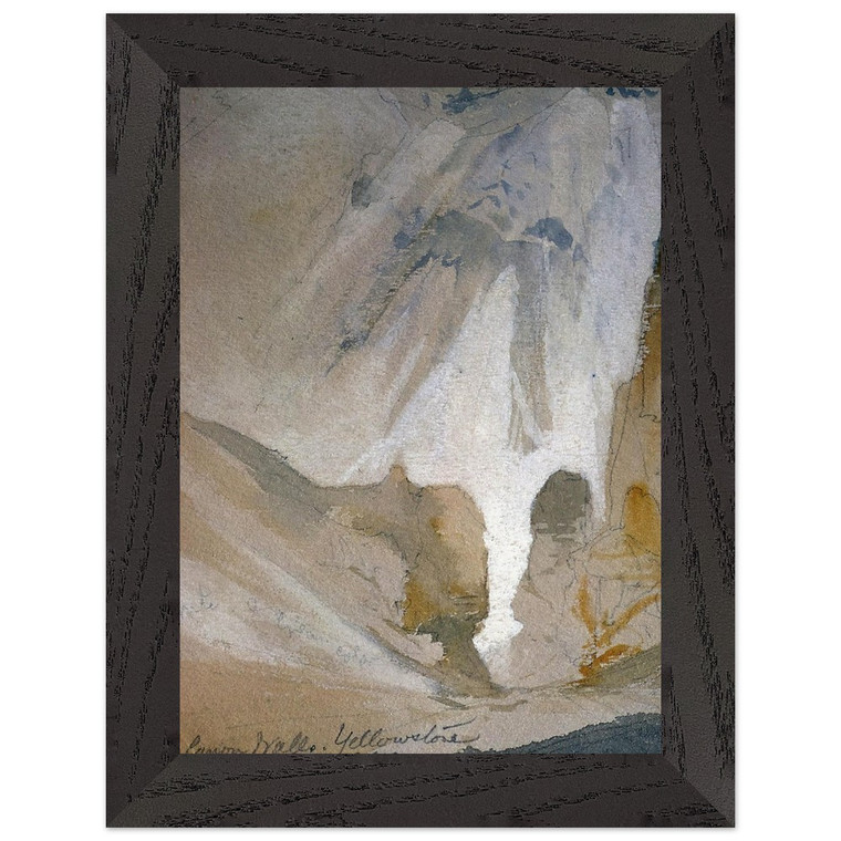 Thomas Moran Yellowstone Canyon Walls Premium Wooden Framed Art Print / Poster