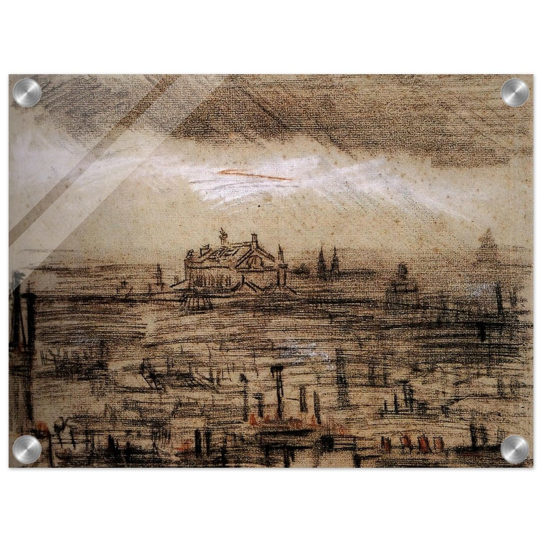Vincent van Gogh  A View of Paris with the Op Acrylic Print