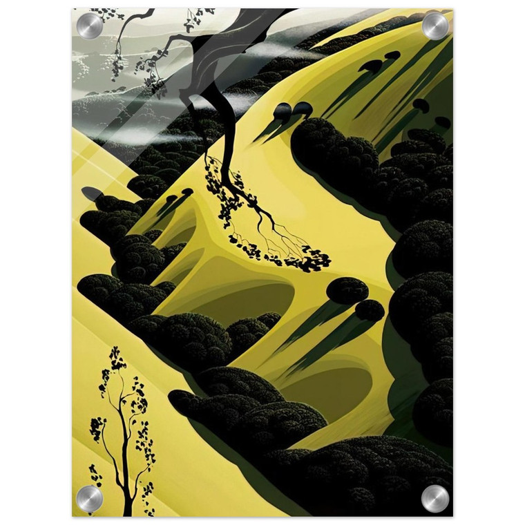 Eyvind Earle  High Country Valley Acrylic Print