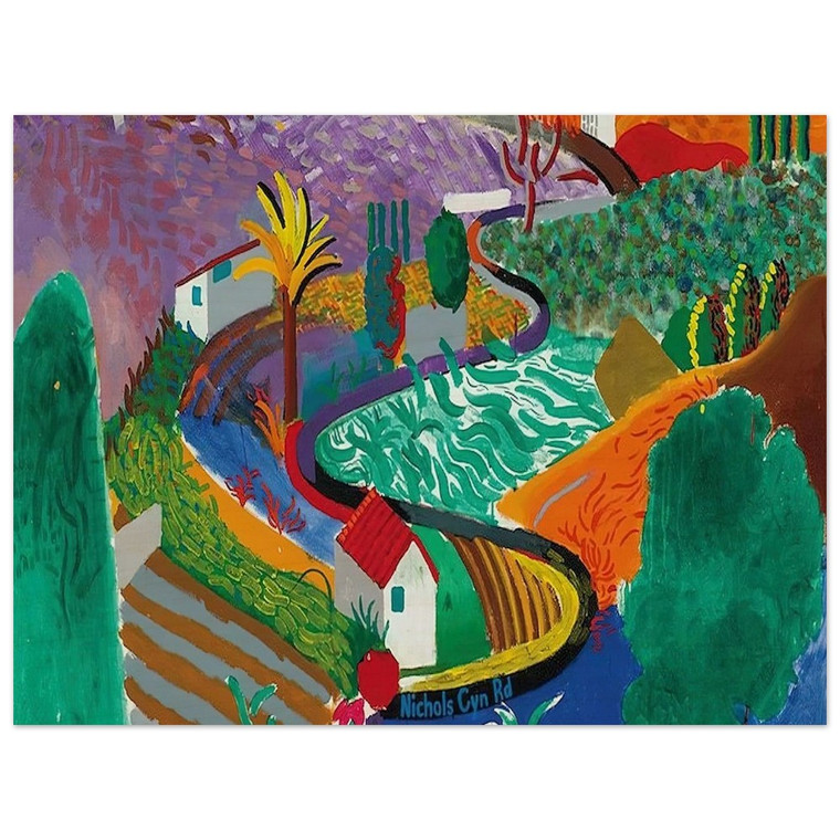 David Hockney  David Hockney N22 Wood Print