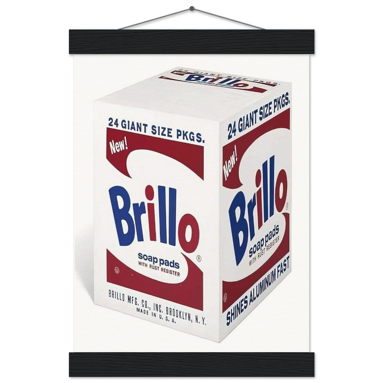 Andy Warhol  Brillo Soap Pads Museum-Quality Matte Paper Poster with Hanger