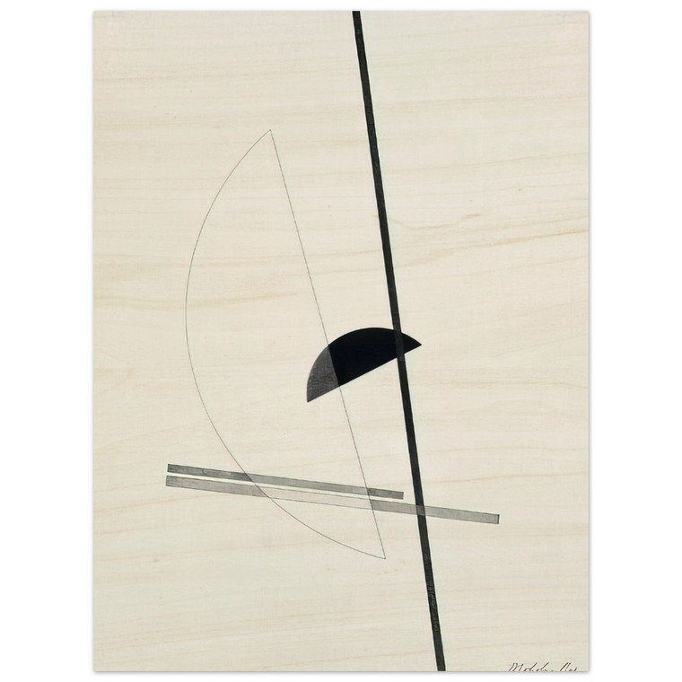 Laszlo MoholyNagy  Construction Wood Print