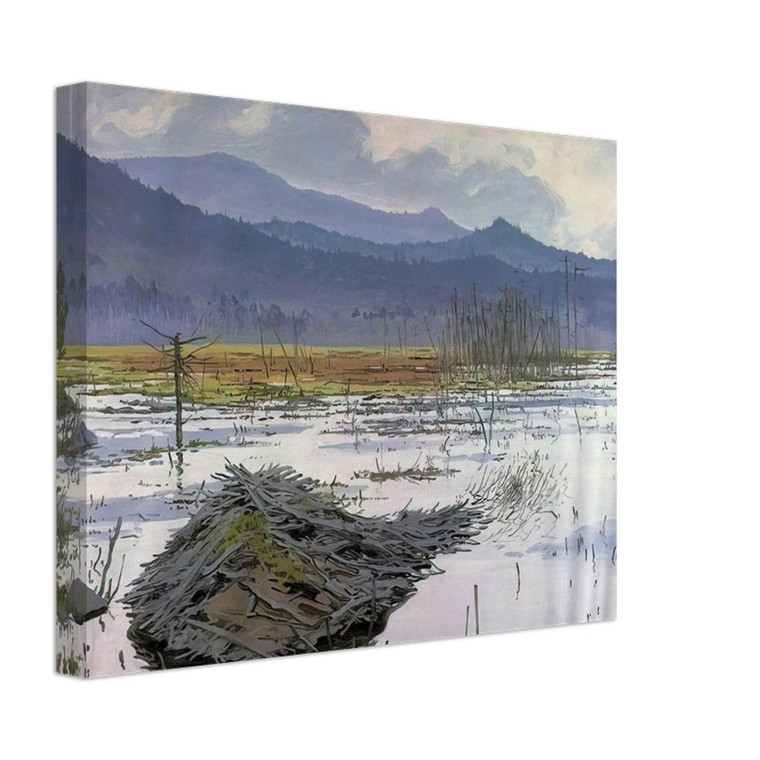 Neil Welliver  Beaver Pond  1976 Canvas