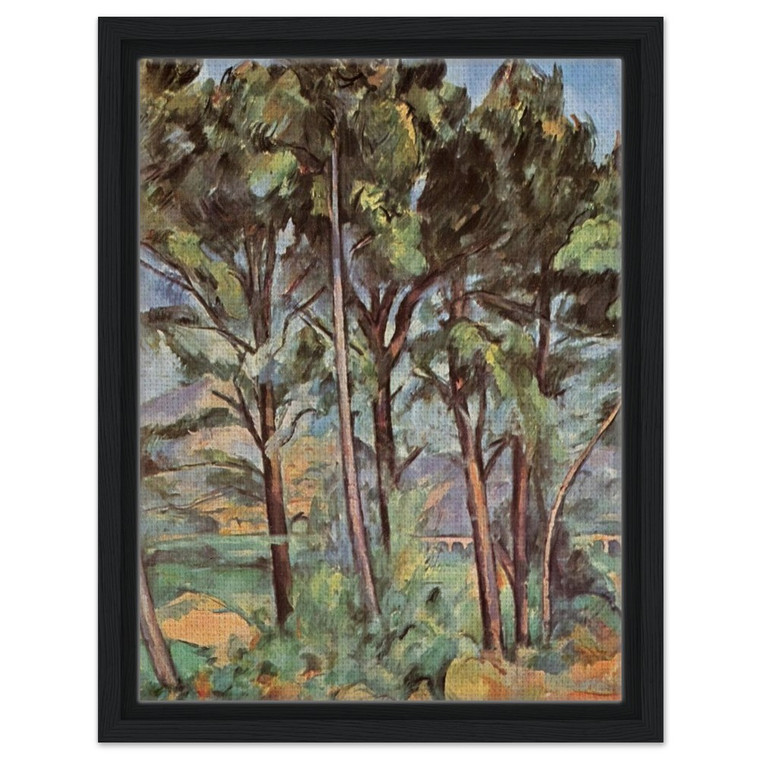 Paul Cezanne  Pine and Aqueduct Framed Canvas