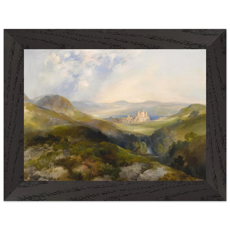 Thomas Moran  Conway Castle Premium Wooden Framed Art Print / Poster