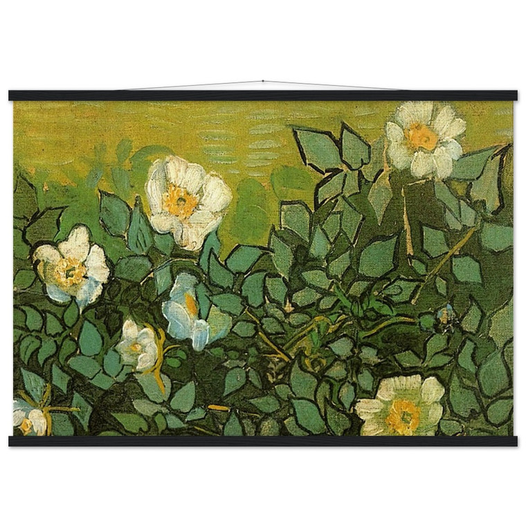 Vincent van Gogh  Wild Roses Museum-Quality Matte Paper Poster with Hanger