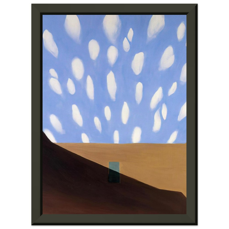 Georgia OKeeffe  In the Patio VIII Premium Metal Framed Art Print / Poster