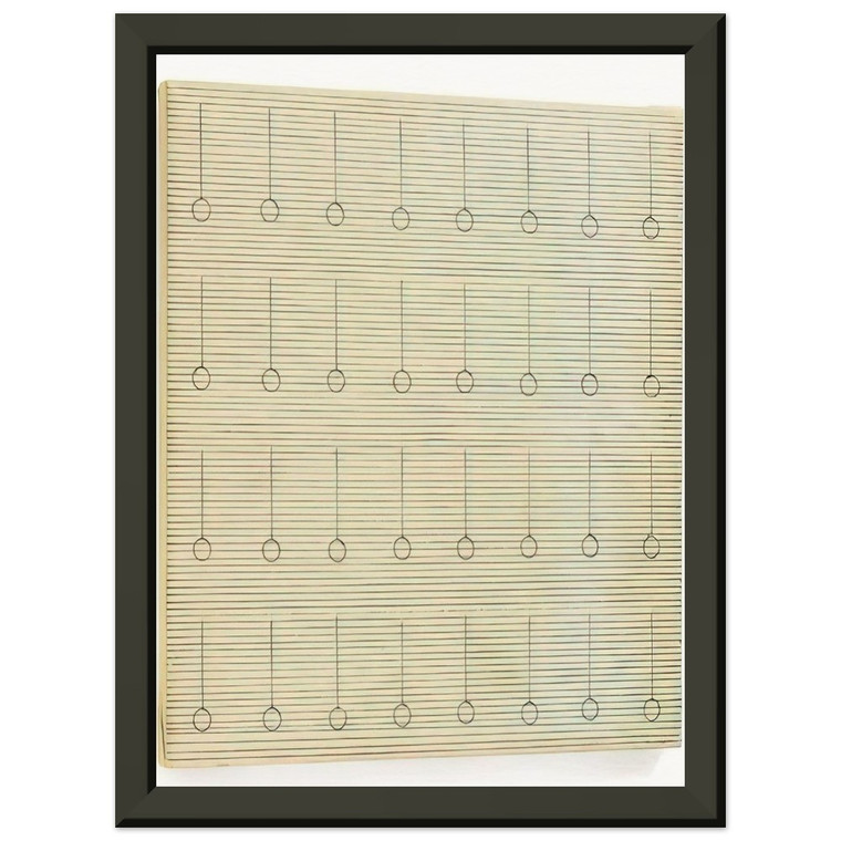 Agnes Martin  Drops Premium Metal Framed Art Print / Poster