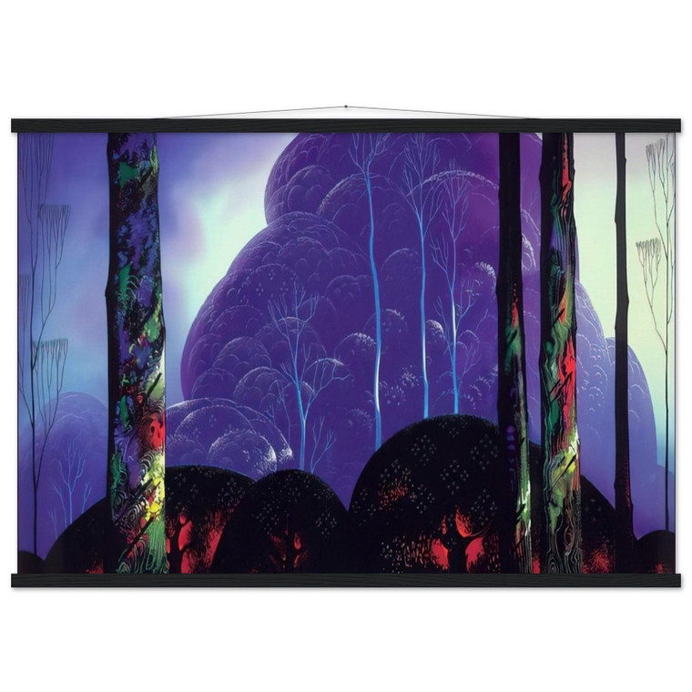 Eyvind Earle  Purple Sunset Museum-Quality Matte Paper Poster with Hanger