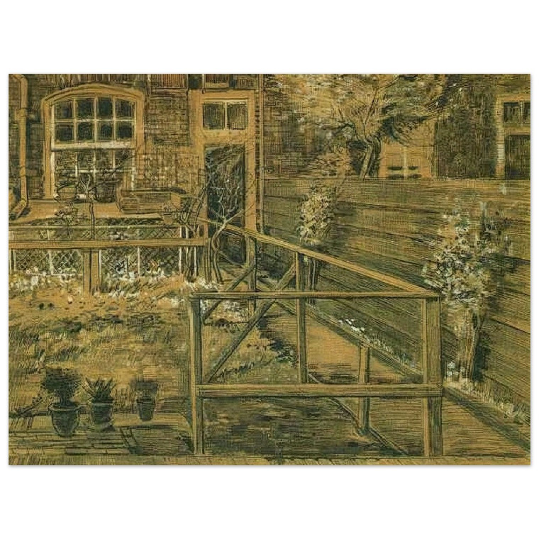 Vincent van Gogh  Siens Mothers House Closer View Wood Print