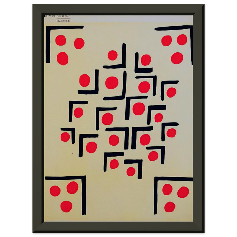 Sonia Delaunay  COMPOSITION 29 Premium Metal Framed Art Print / Poster