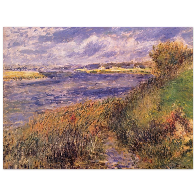 PierreAuguste Renoir  Banks of the Seine at Champrosay Wood Print