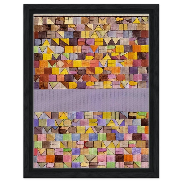 Paul Klee  ONCE EMERGED FROM THE GRAY OF NIGHT 1918 Framed Canvas