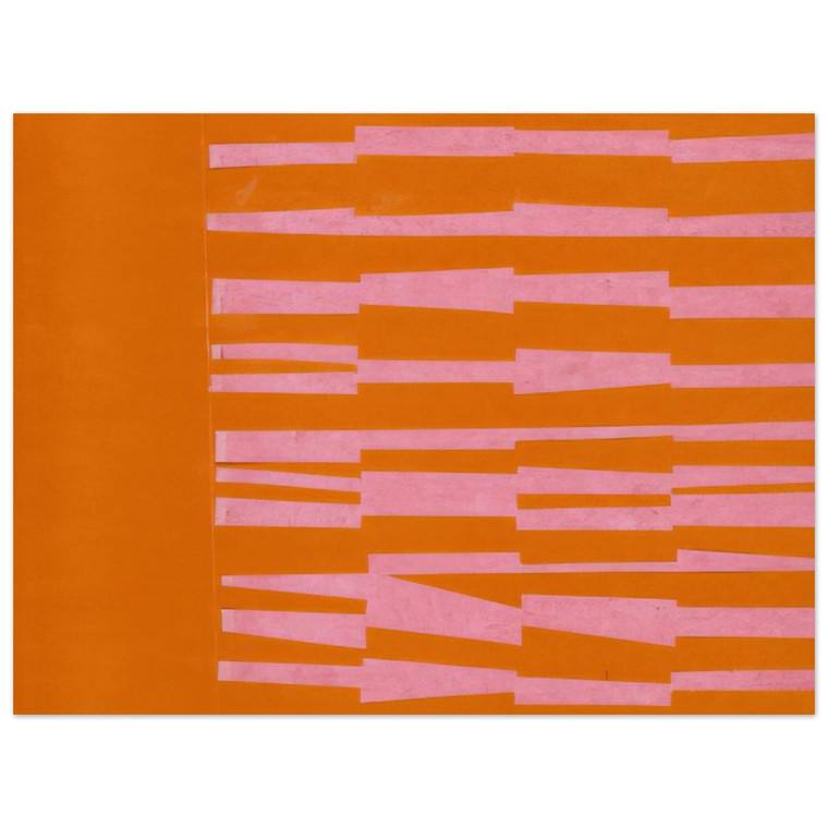 Ellsworth Kelly  Pink and Orange from the series Line Form Color Aluminum Print