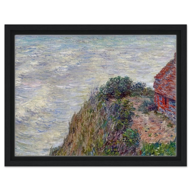 claude monet  Fishermans House in PetitAilly Framed Canvas