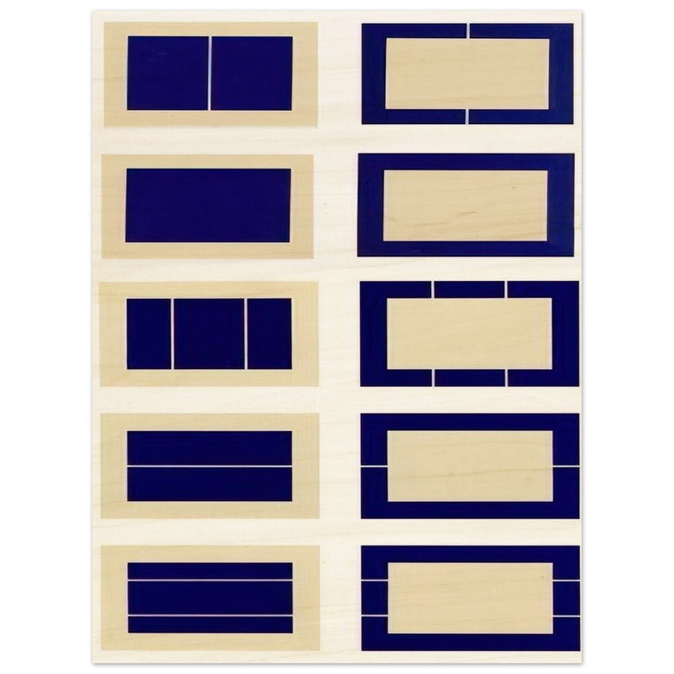 Donald Judd  Untitled S 167176  1988 Wood Print