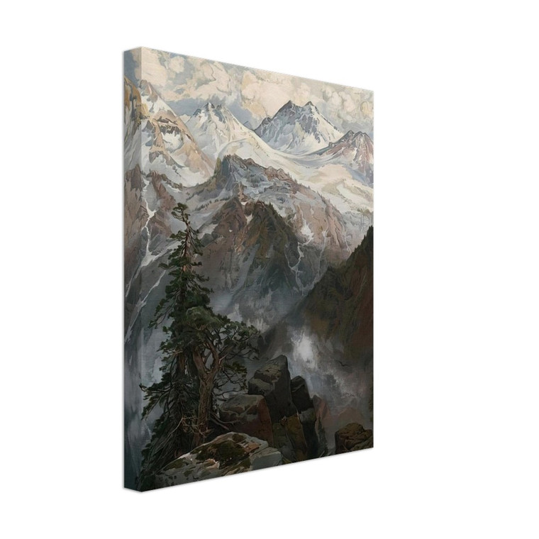 Thomas Moran  Summit of the Sierras Nevada Canvas