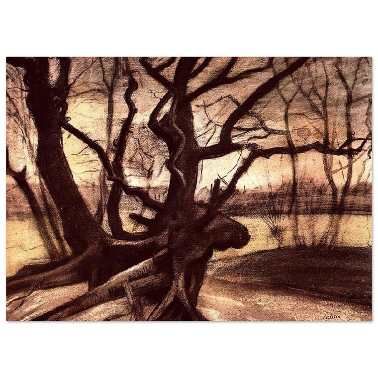 Vincent van Gogh  Study of a Tree Fine Art Poster / Art Print