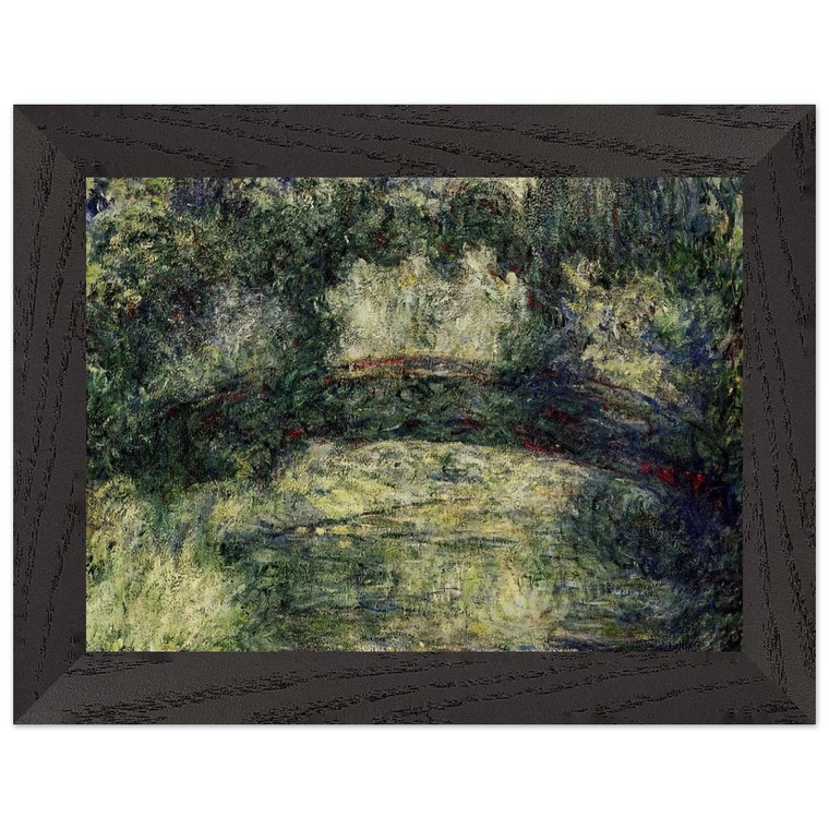 claude monet  The Japanese Bridge 10 Premium Wooden Framed Art Print / Poster