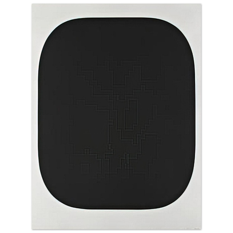 Ellsworth Kelly  Black Variation IV from Second Curve series Aluminum Print