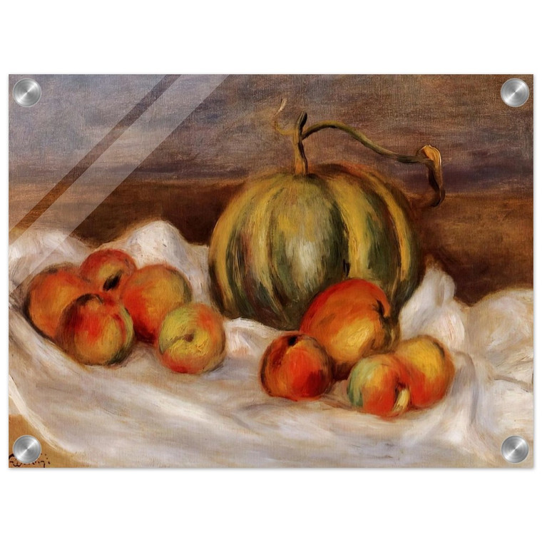 PierreAuguste Renoir  Still Life with Cantalope and Peaches Acrylic Print