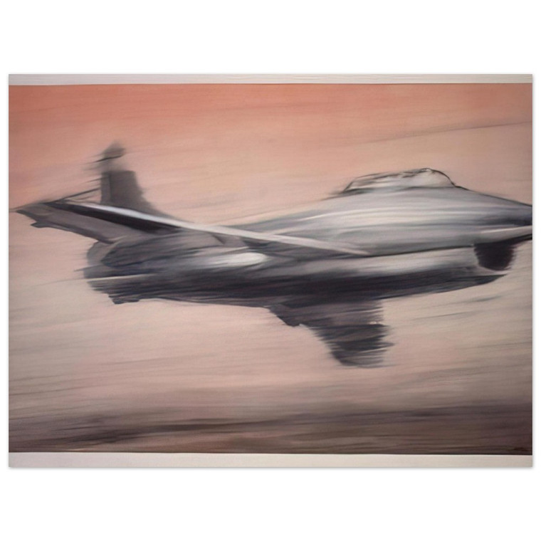 Gerhard Richter  JET FIGHTER 1963 Aluminum Print