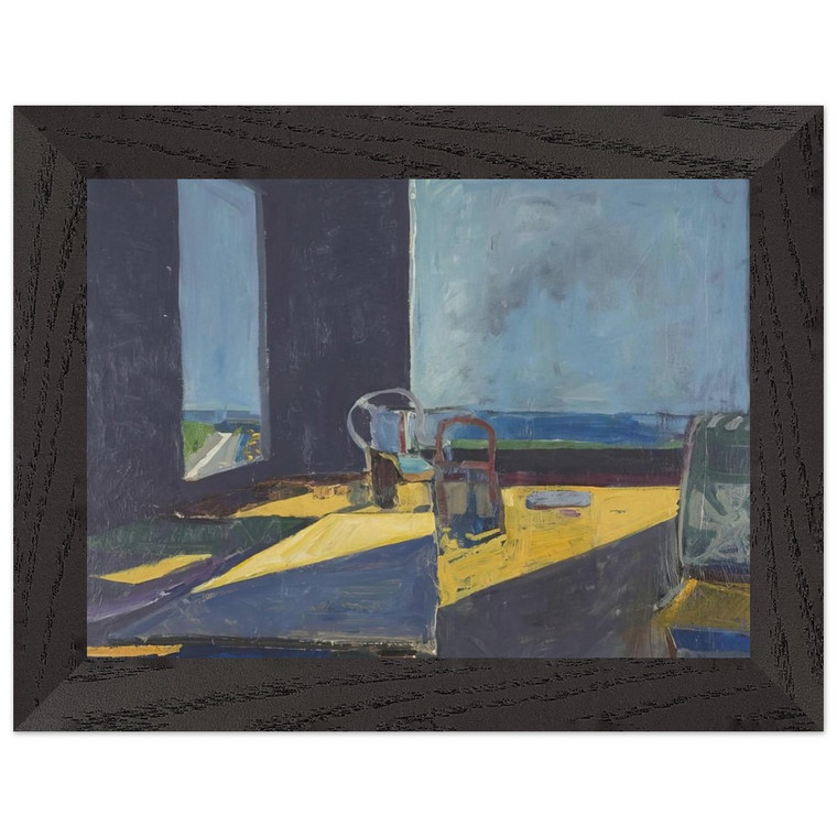 Richard Diebenkorn Interior View Ocean Premium Wooden Framed Art Print/Poster
