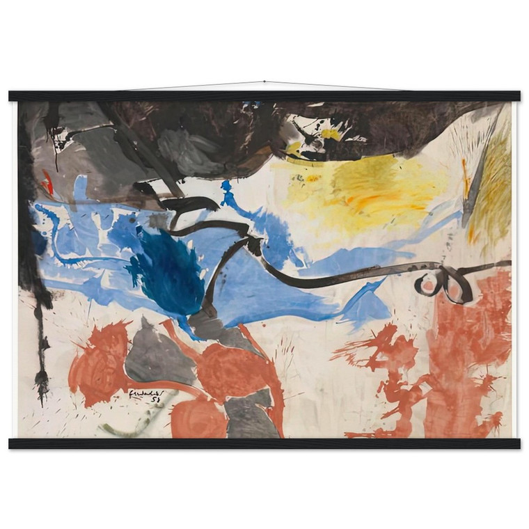 Helen Frankenthaler Hotel CroMagnon 1958 Matte Paper Poster with Hanger