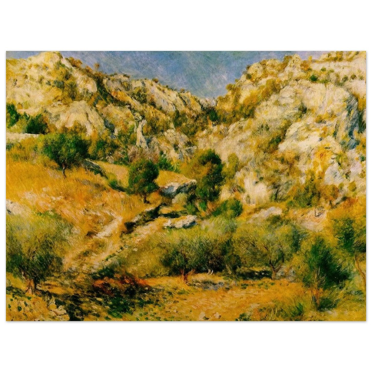 PierreAuguste Renoir  Rocky Craggs at lEstaque Wood Print