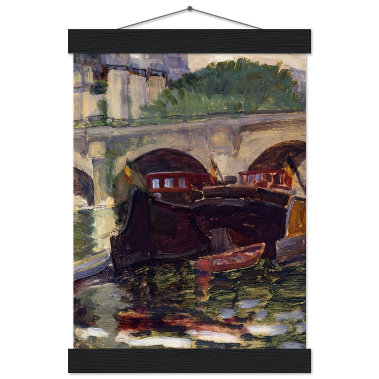 HenriEdmond Cross  Barges Museum-Quality Matte Paper Poster with Hanger