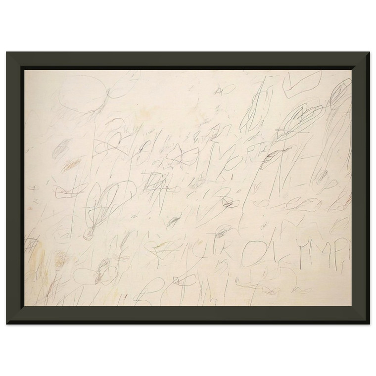 Cy Twombly  Olympia Premium Metal Framed Art Print / Poster