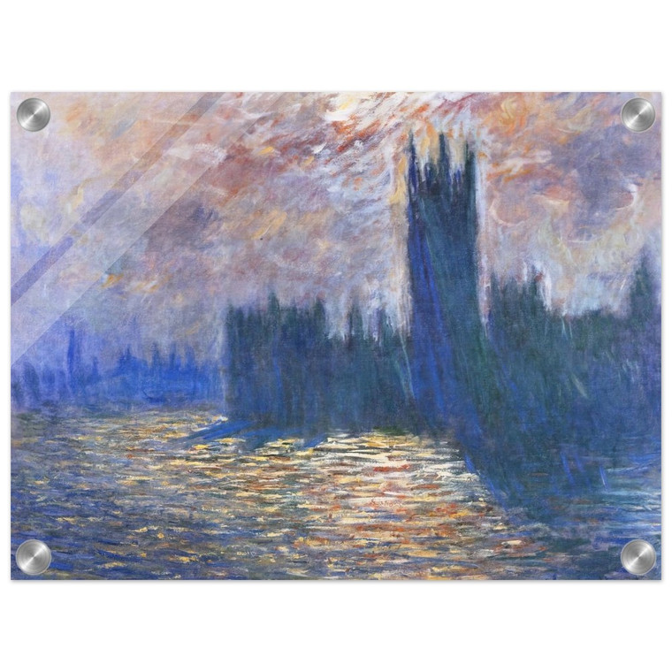 claude monet  Parliament Reflections on the Thames Acrylic Print