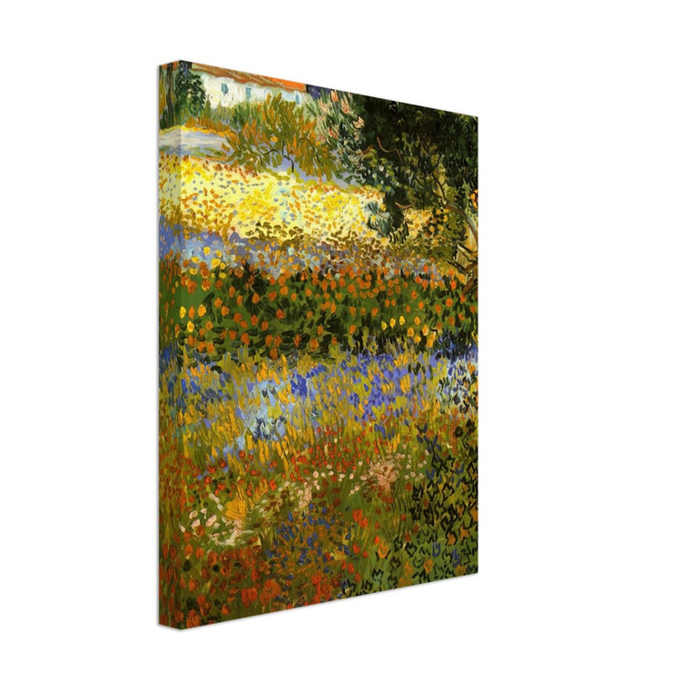 Vincent van Gogh  Flowering Garden Canvas
