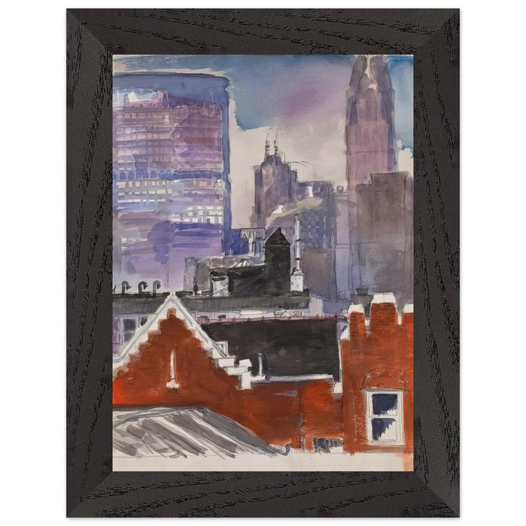 Paul Thek  Untitled cityscape  1986 Premium Wooden Framed Art Print / Poster