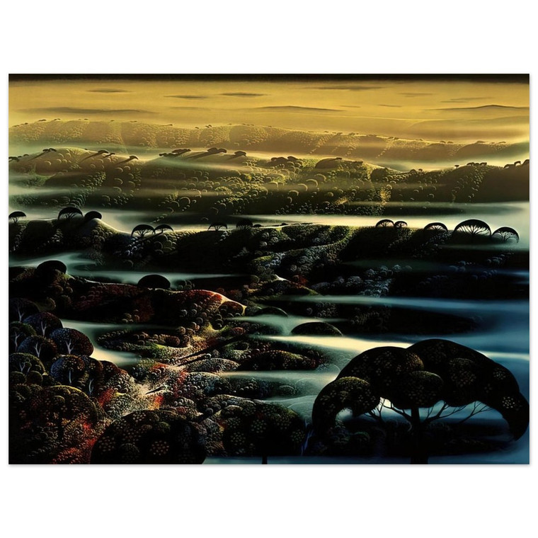 Eyvind Earle  The Valleys Wild Aluminum Print