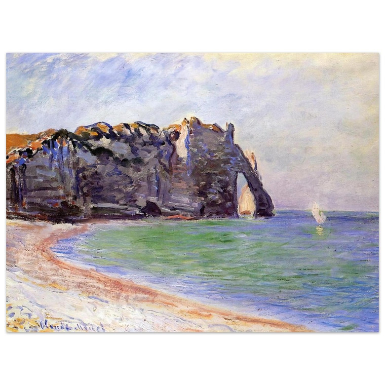 claude monet  The Manneport Etretat the Porte dAval Aluminum Print