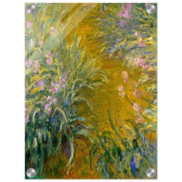 claude monet  Path through the Irises 01 Acrylic Print