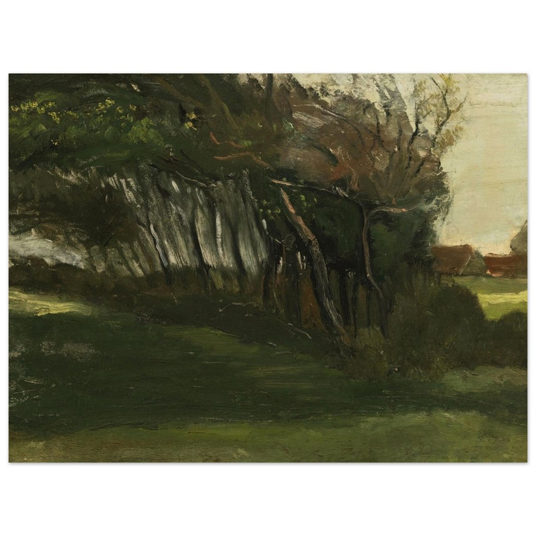 Vincent van Gogh  Landscape with windswept trees Wood Print