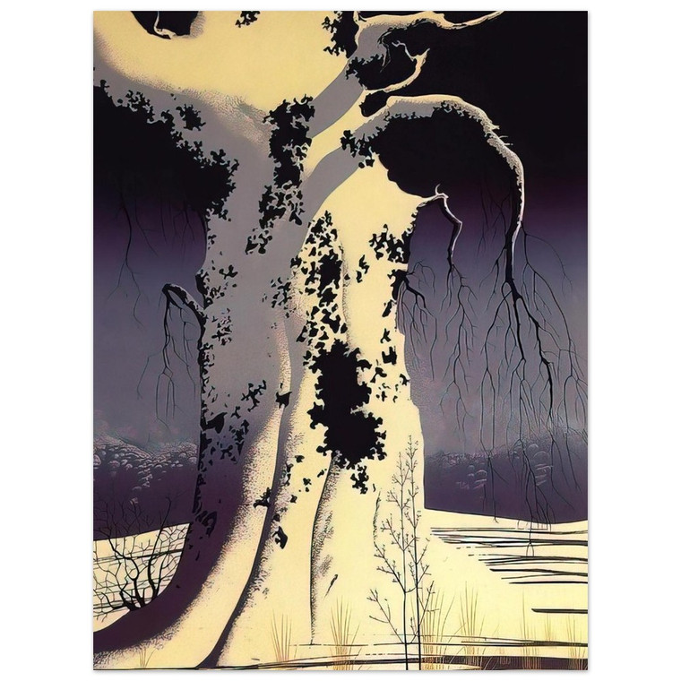 Eyvind Earle  Black Oak Aluminum Print