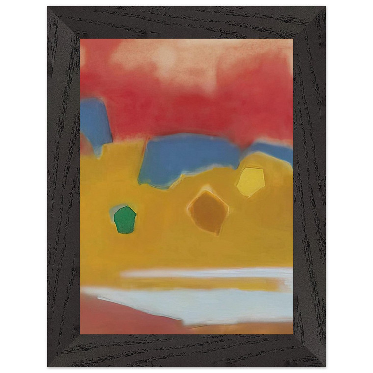 Esteban Vicente  ZARZUELA 1982 Premium Wooden Framed Art Print / Poster